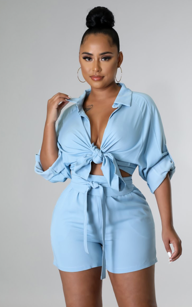 BLUE DREAM SHORT SET