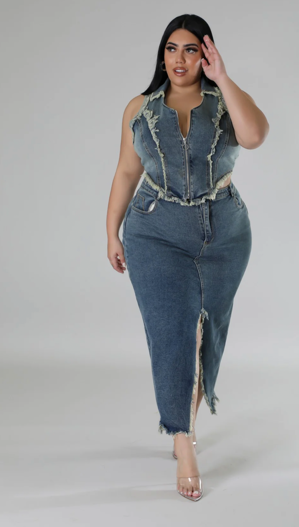 TAKE A LOOK SKIRT SET PLUS