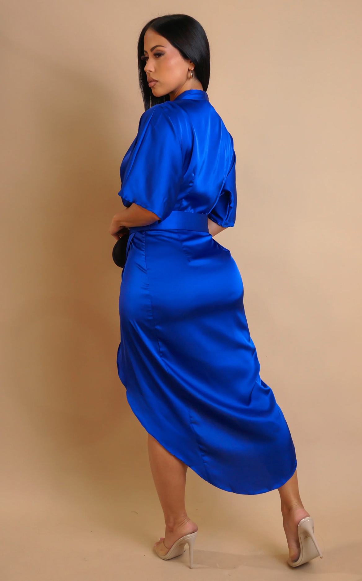 ROMANCE MIDI DRESS - BLUE