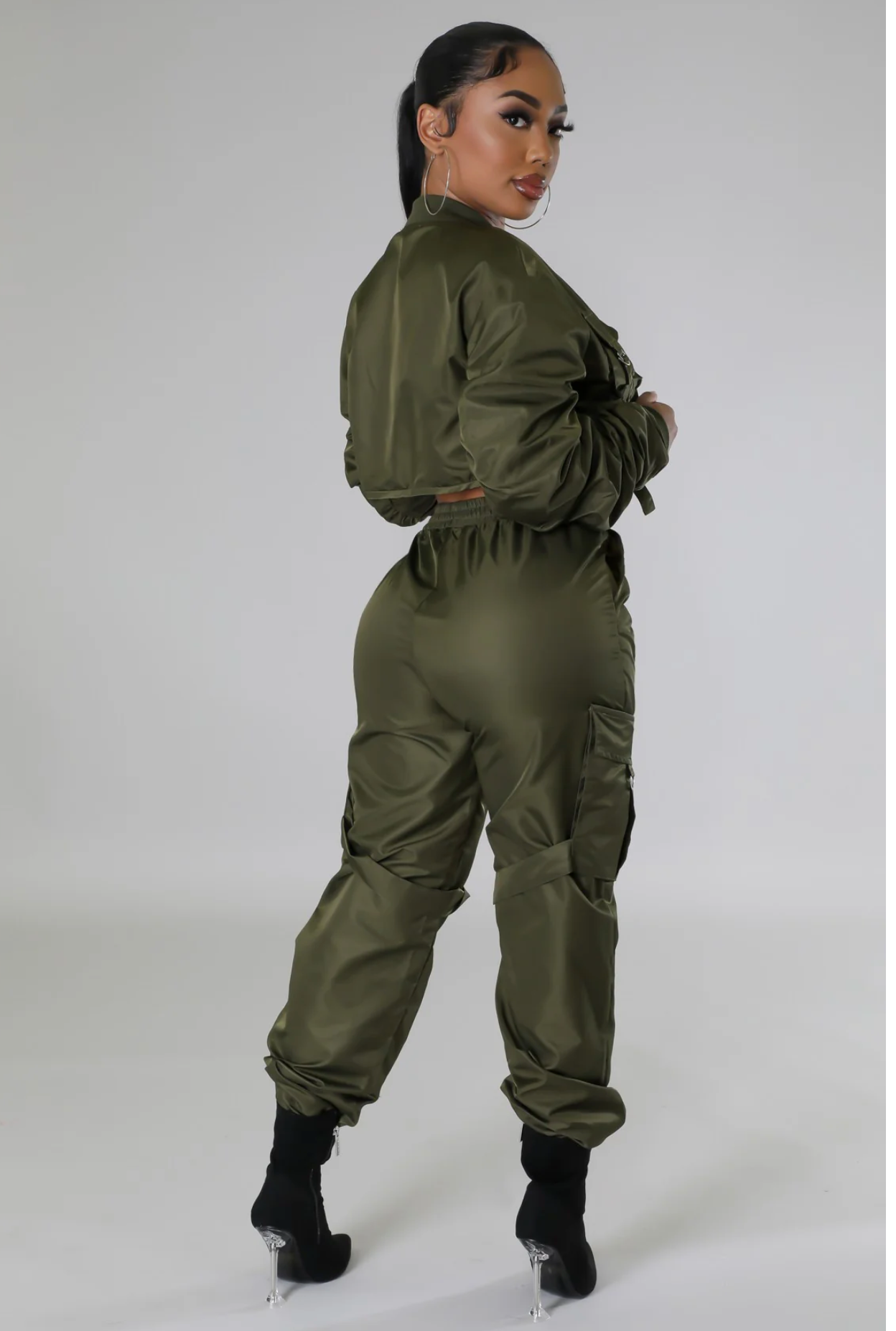 ITZAYANA PANT SET - OLIVE