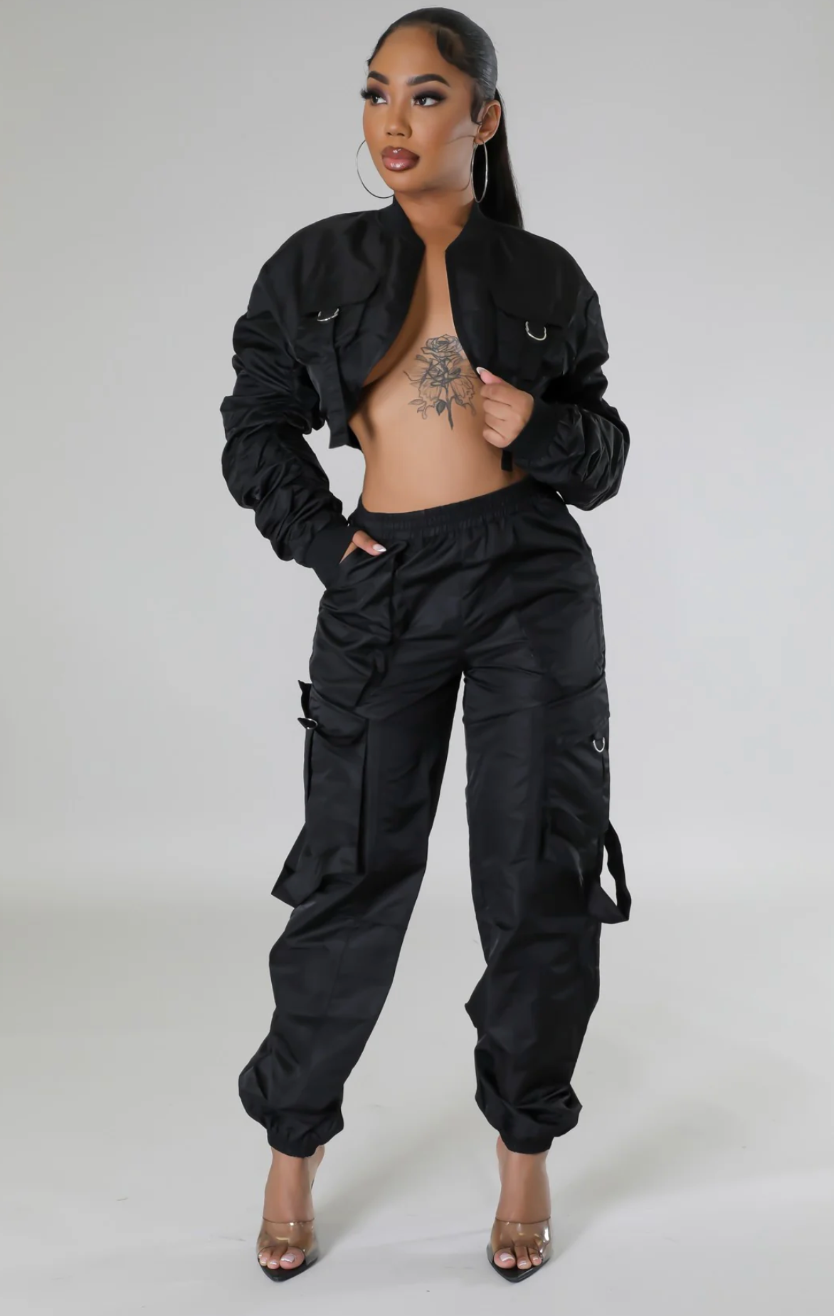 ITZAYANA PANT SET -BLACK