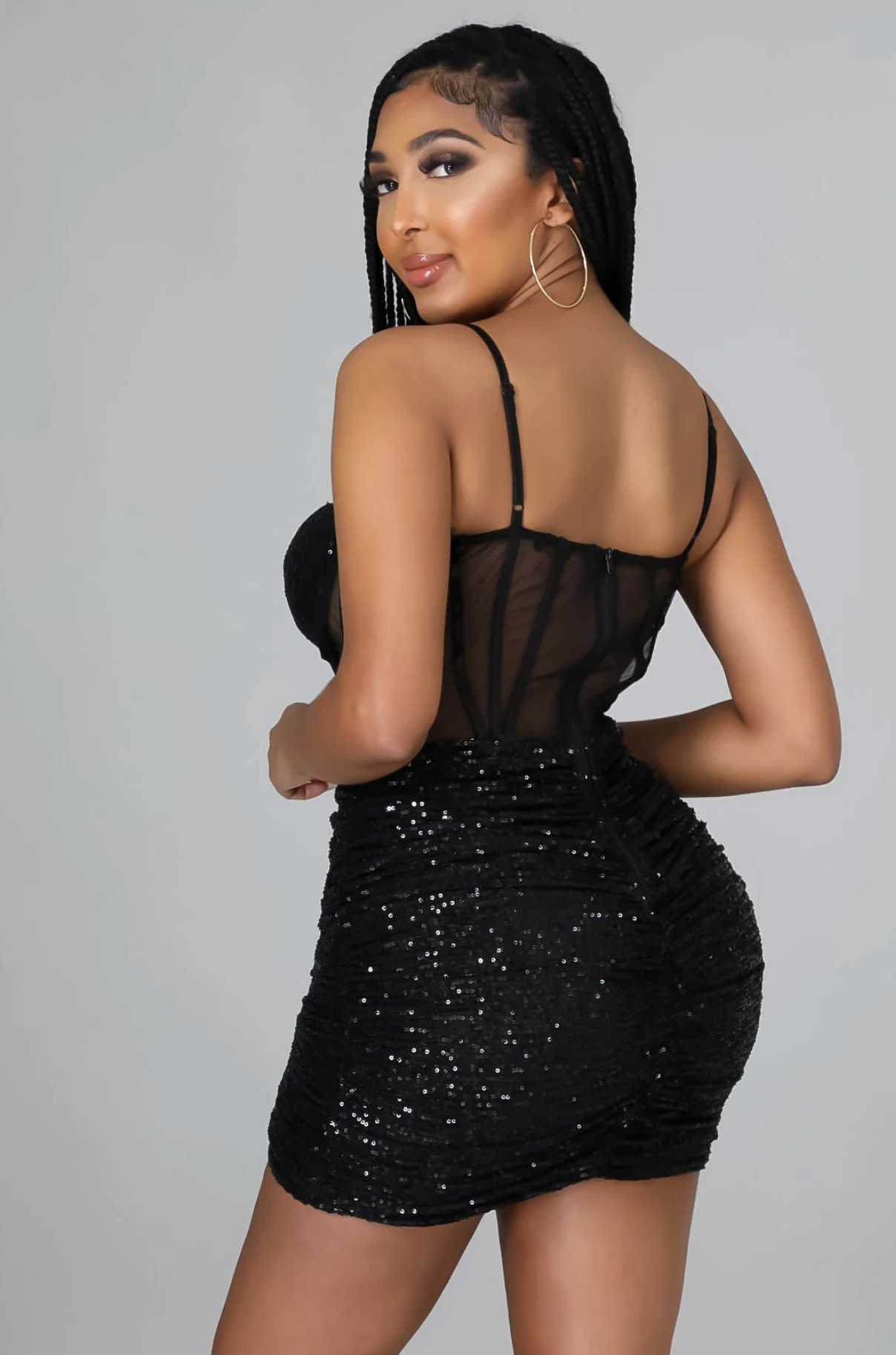 HIDDEN GEM DRESS - BLACK