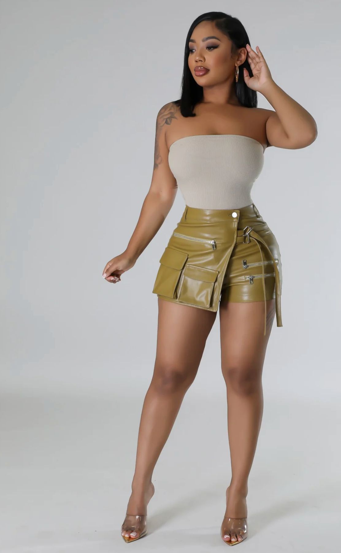 BLIND ENERGY SKORT (SHORTS ONLY) - OLIVE