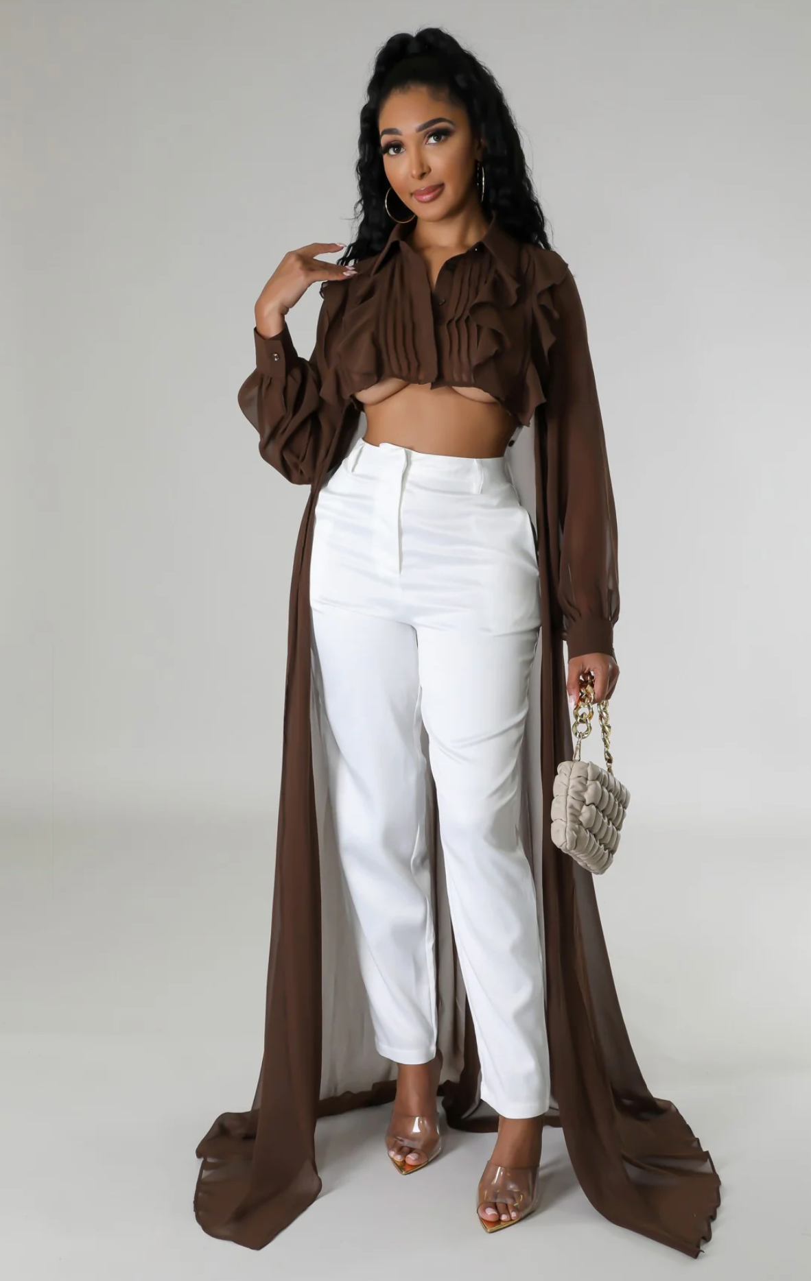 LOVE ADDITION TOP - BROWN