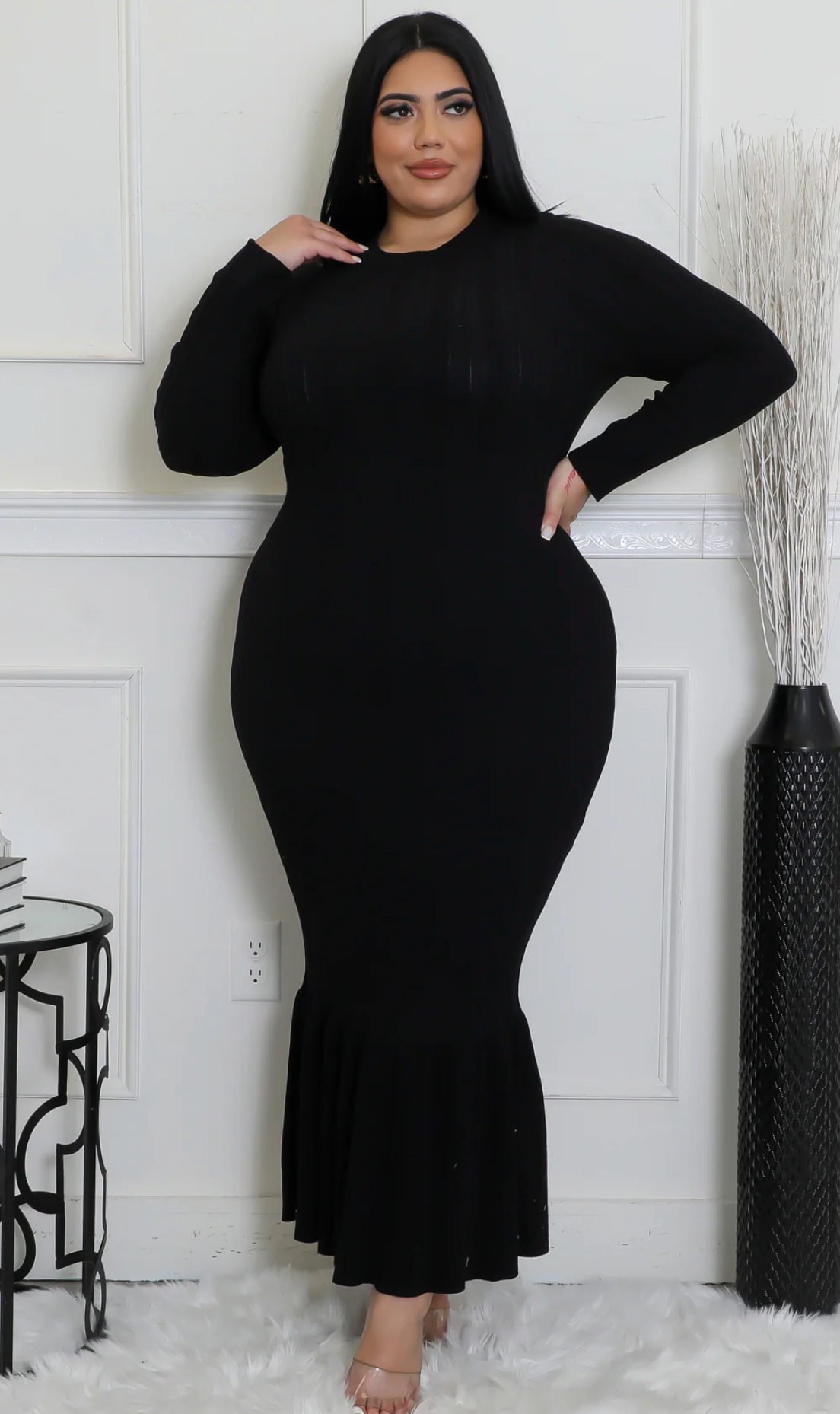 ALL FOR YOU DRESS PLUS - BLACK