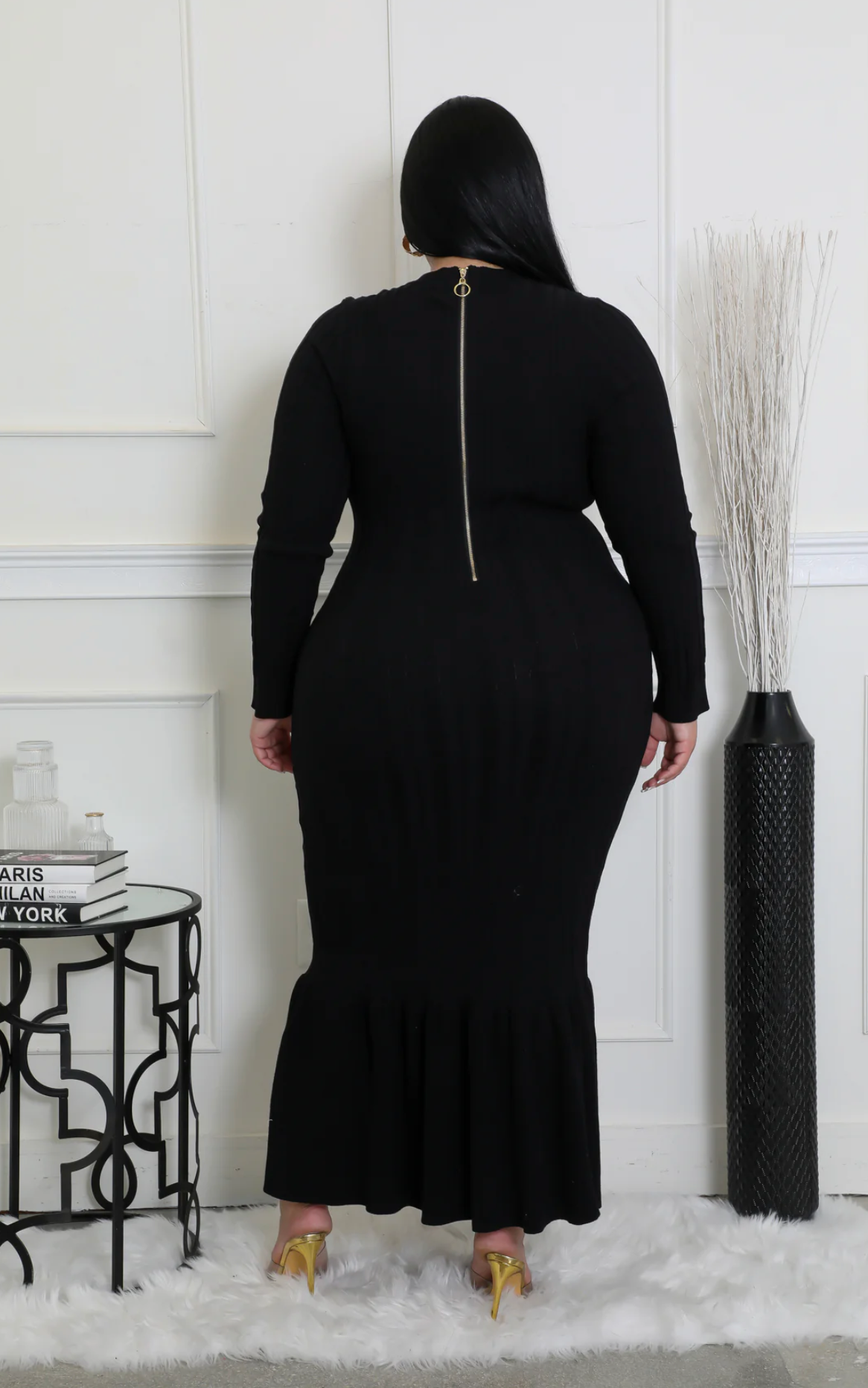 ALL FOR YOU DRESS PLUS - BLACK