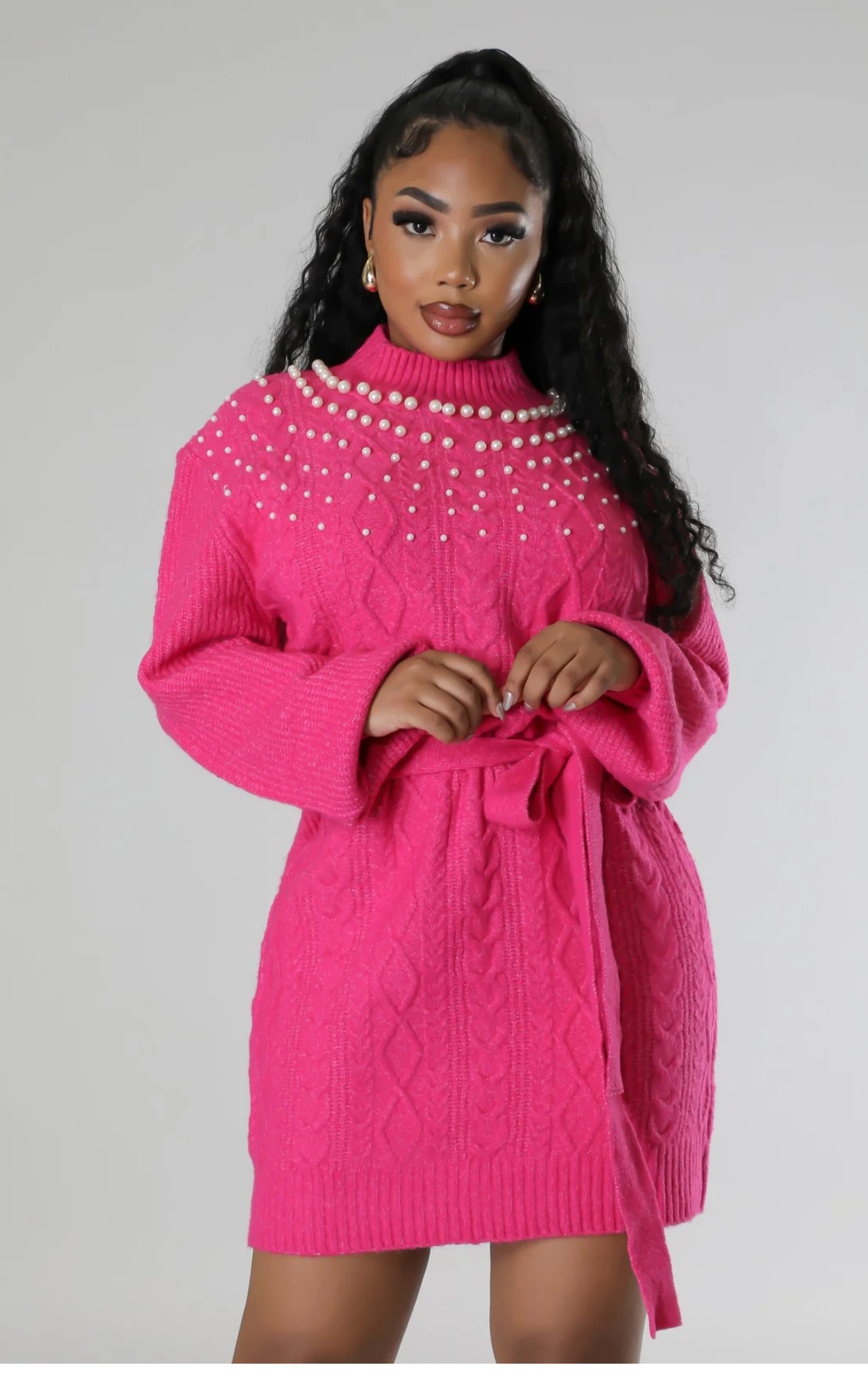 IN YOUR ARMS DRESS - FUSCHIA