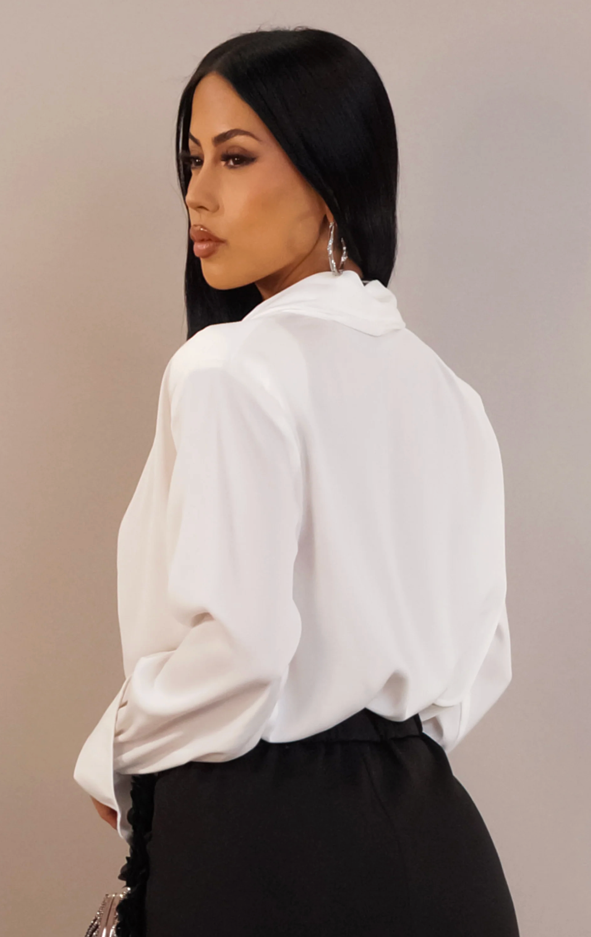 FOLLOW ME BLOUSE - WHITE