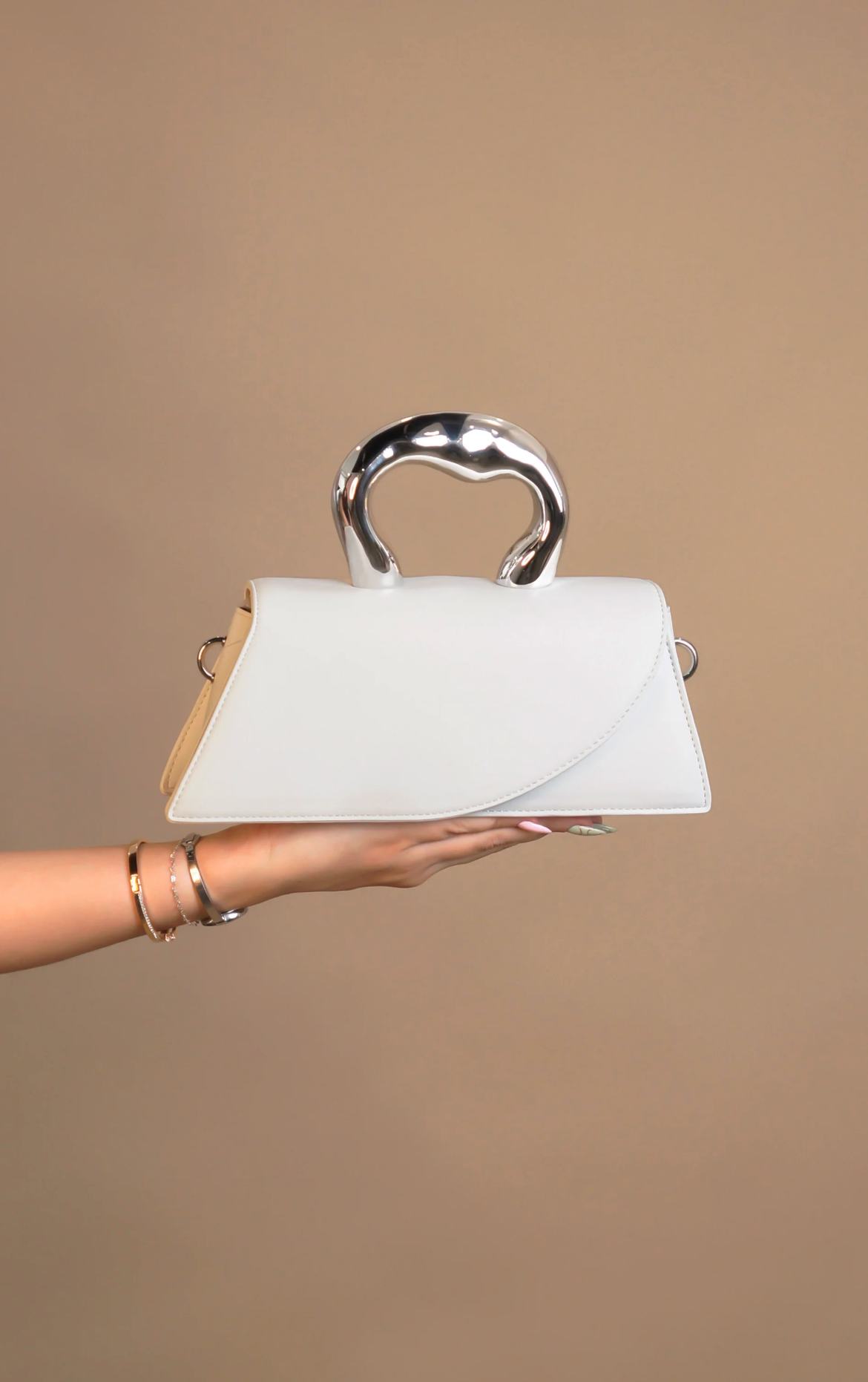 LEAVING NOW PURSE - WHITE