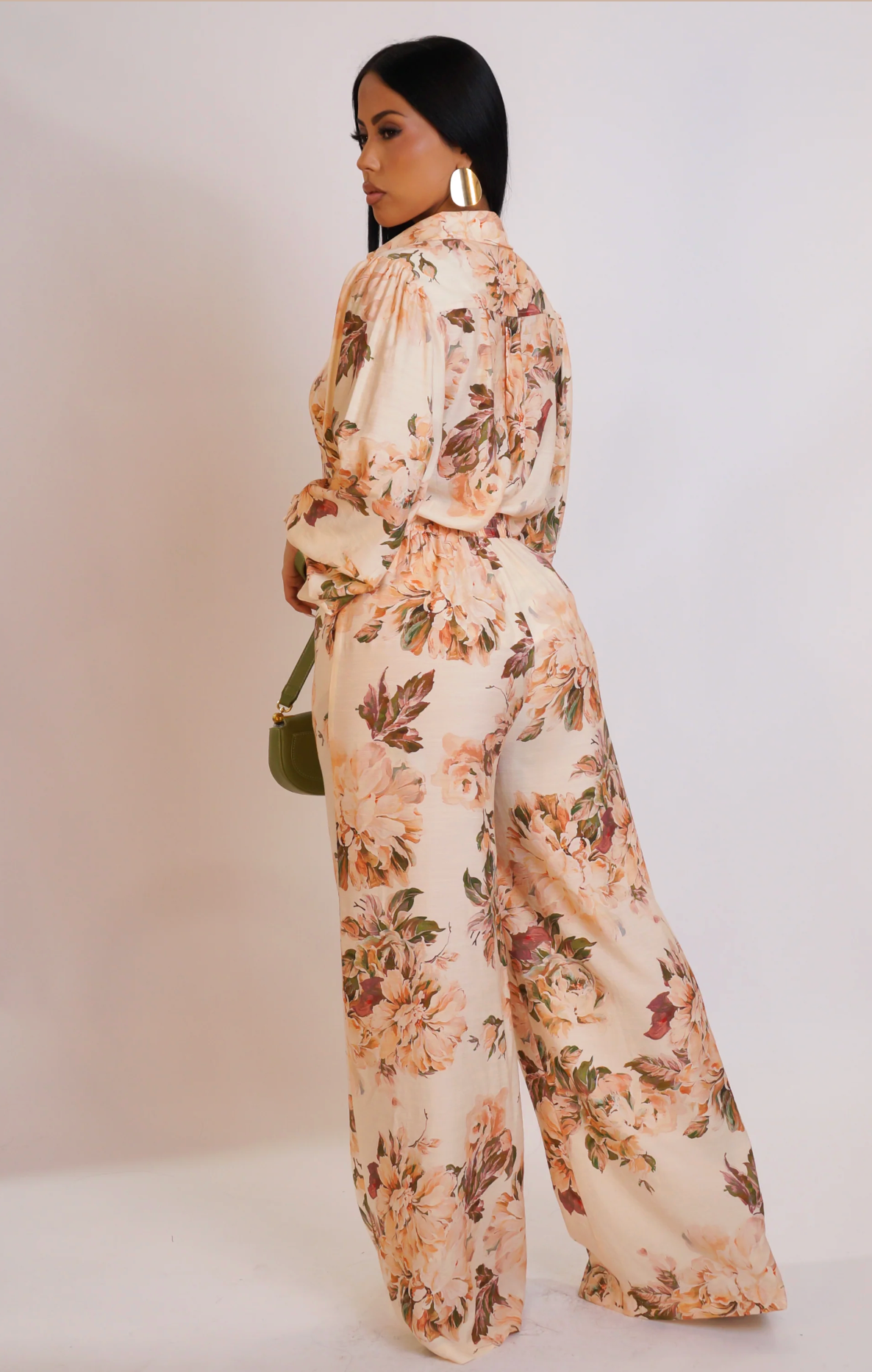 IN THE FIELD PANT SET -  PEACH