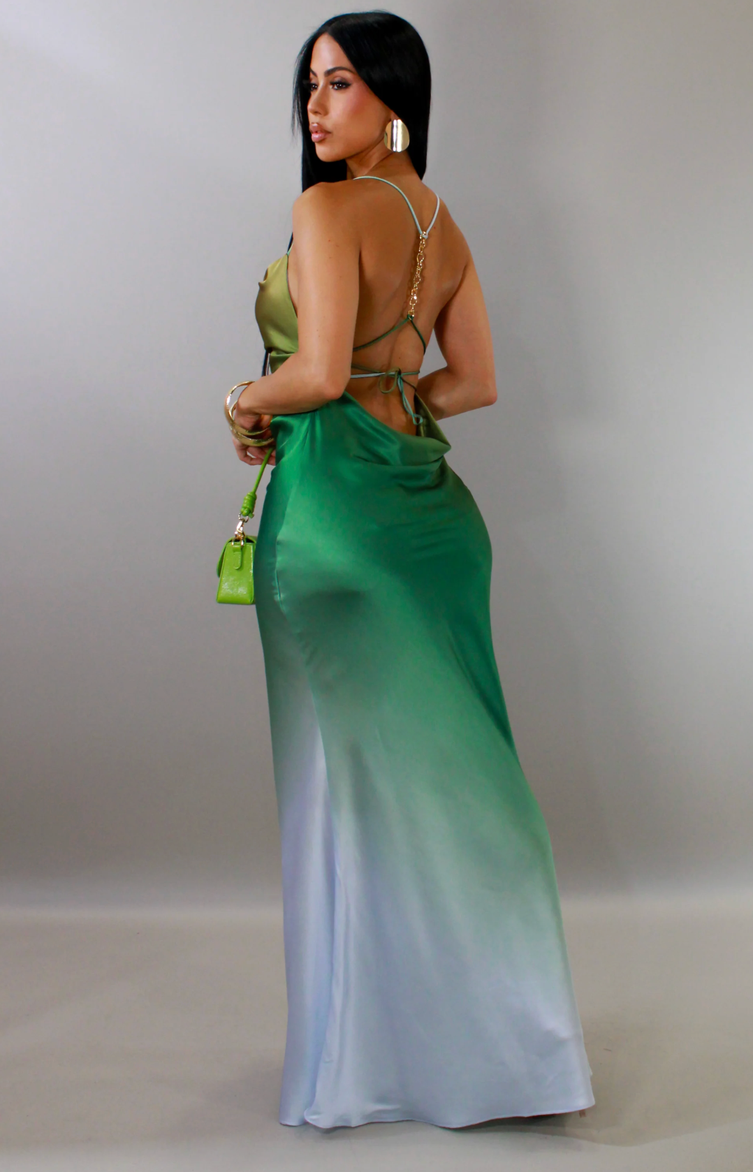 SAVE A DANCE MAXI DRESS -GREEN