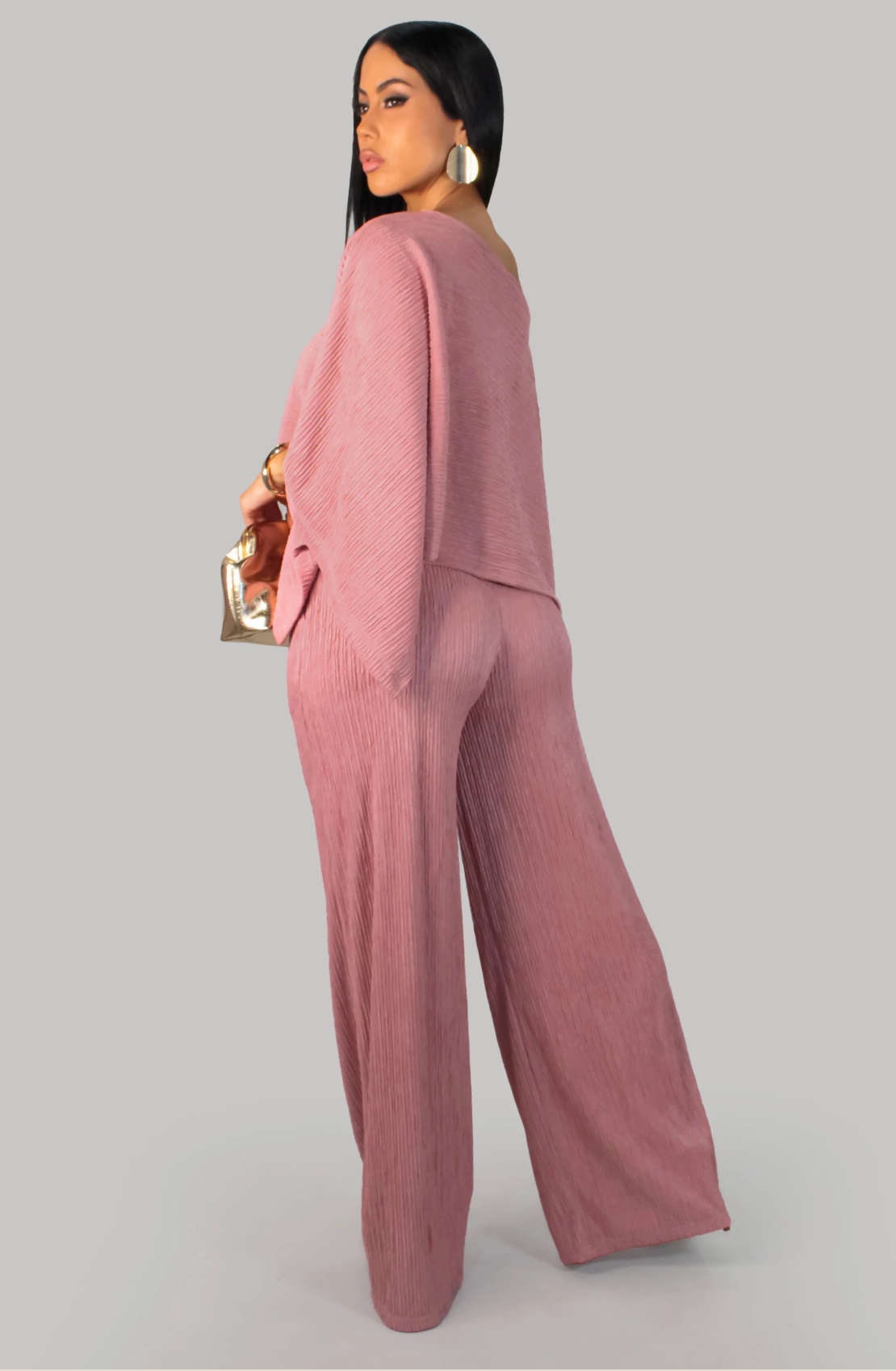 Tender Horizon Pant Set - Mauve