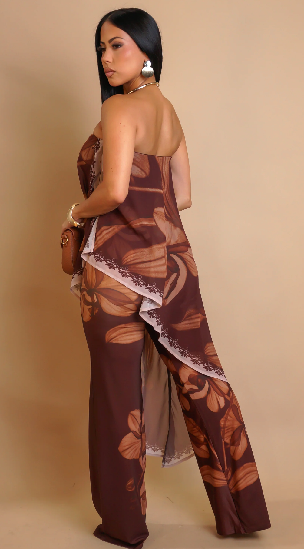 ENIGMA JUMPSUIT - BROWN