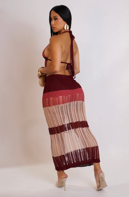 OUR LITTLE SECRET SKIRT SET - RED