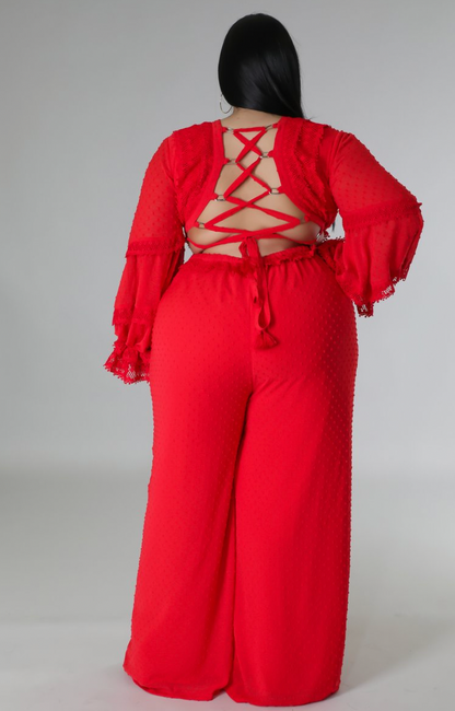 SUNRISE IN PARADISE PLUS SIZE JUMPSUIT
