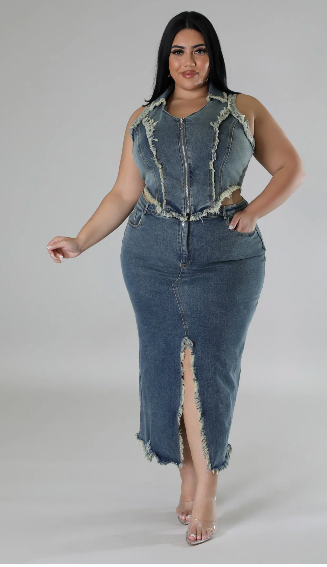 TAKE A LOOK SKIRT SET PLUS