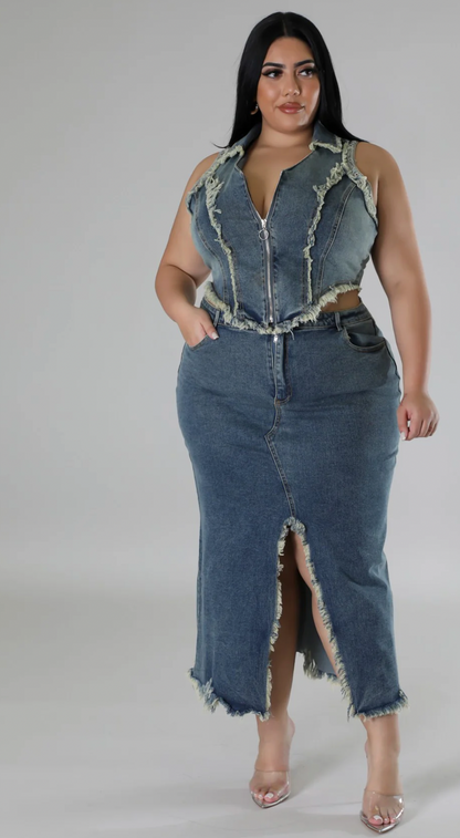 TAKE A LOOK SKIRT SET PLUS