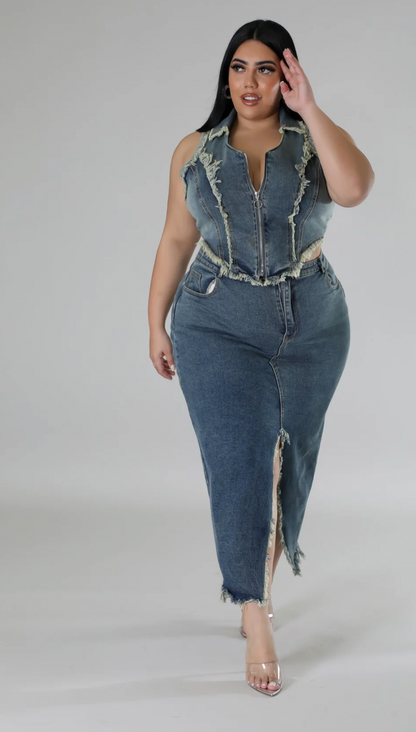 TAKE A LOOK SKIRT SET PLUS