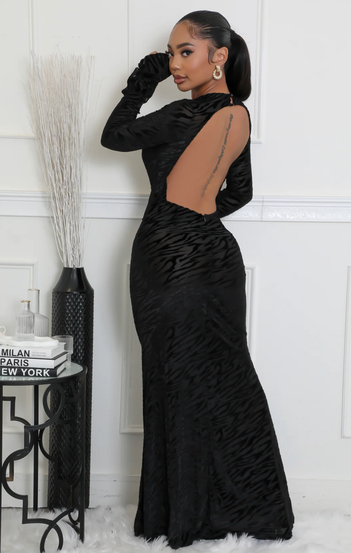 CAUSE A RIOT DRESS - BLACK