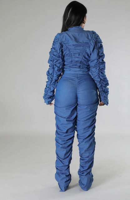 ALLURE ME PANT SET DENIM