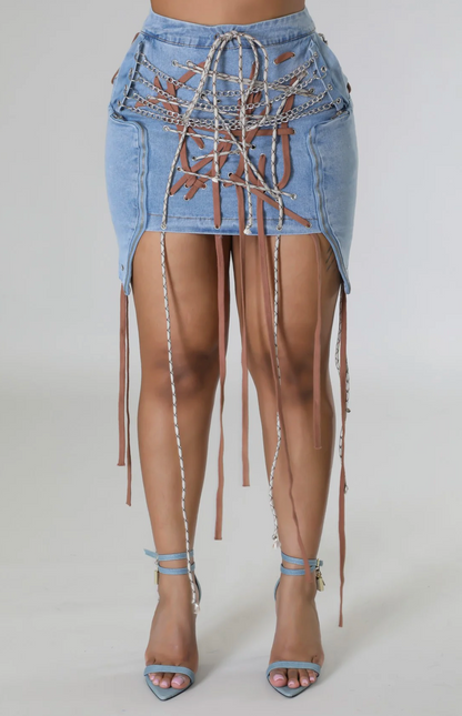 FACTS OF LIFE SKIRT (SKIRT ONLY) DENIM