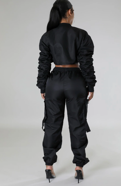 ITZAYANA PANT SET -BLACK