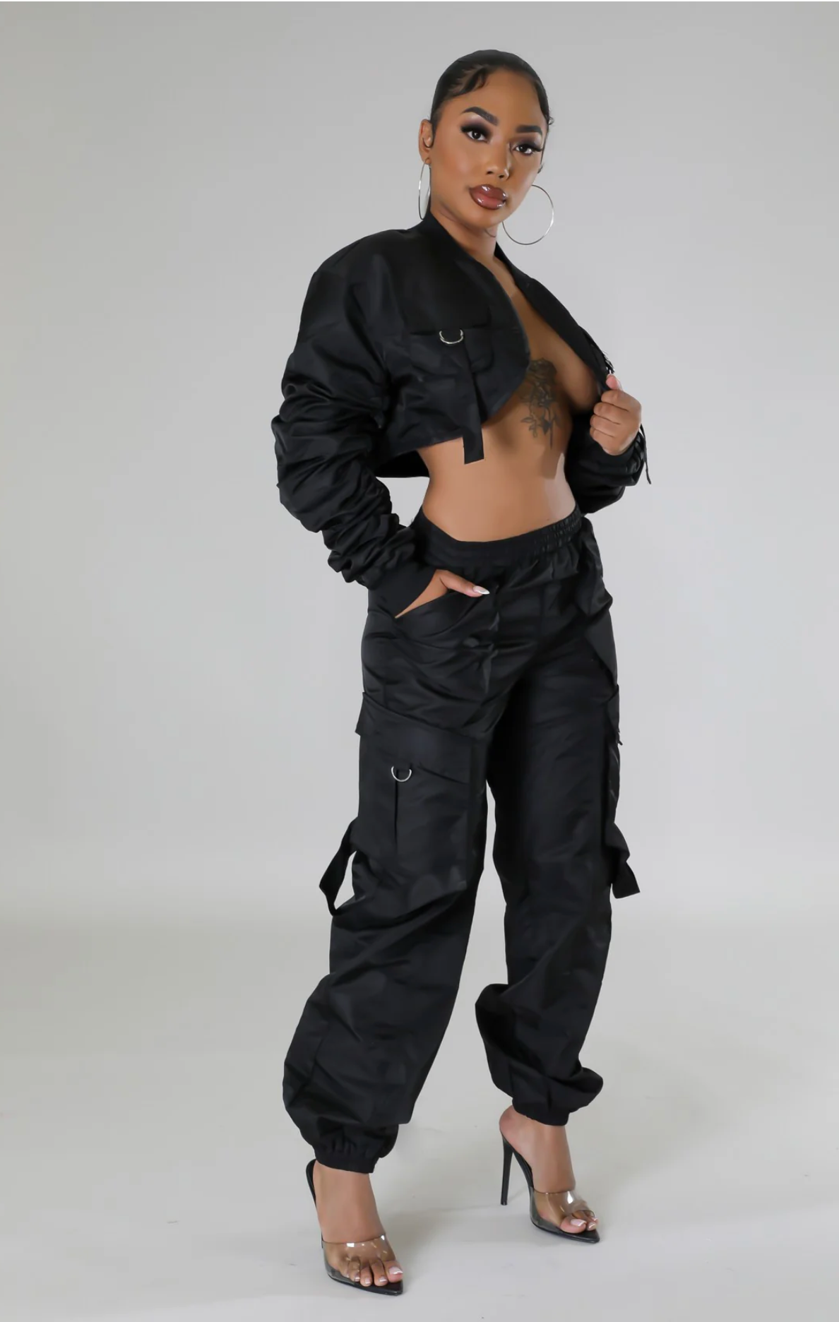 ITZAYANA PANT SET -BLACK