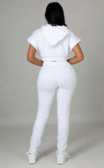 CHASITY PANT SET - WHITE