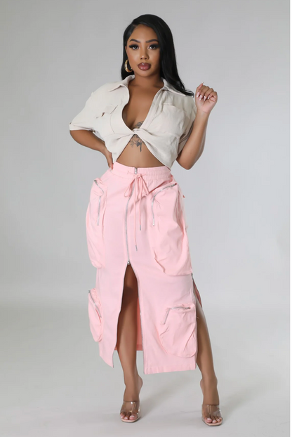 SADIE BABY SKIRT - PINK