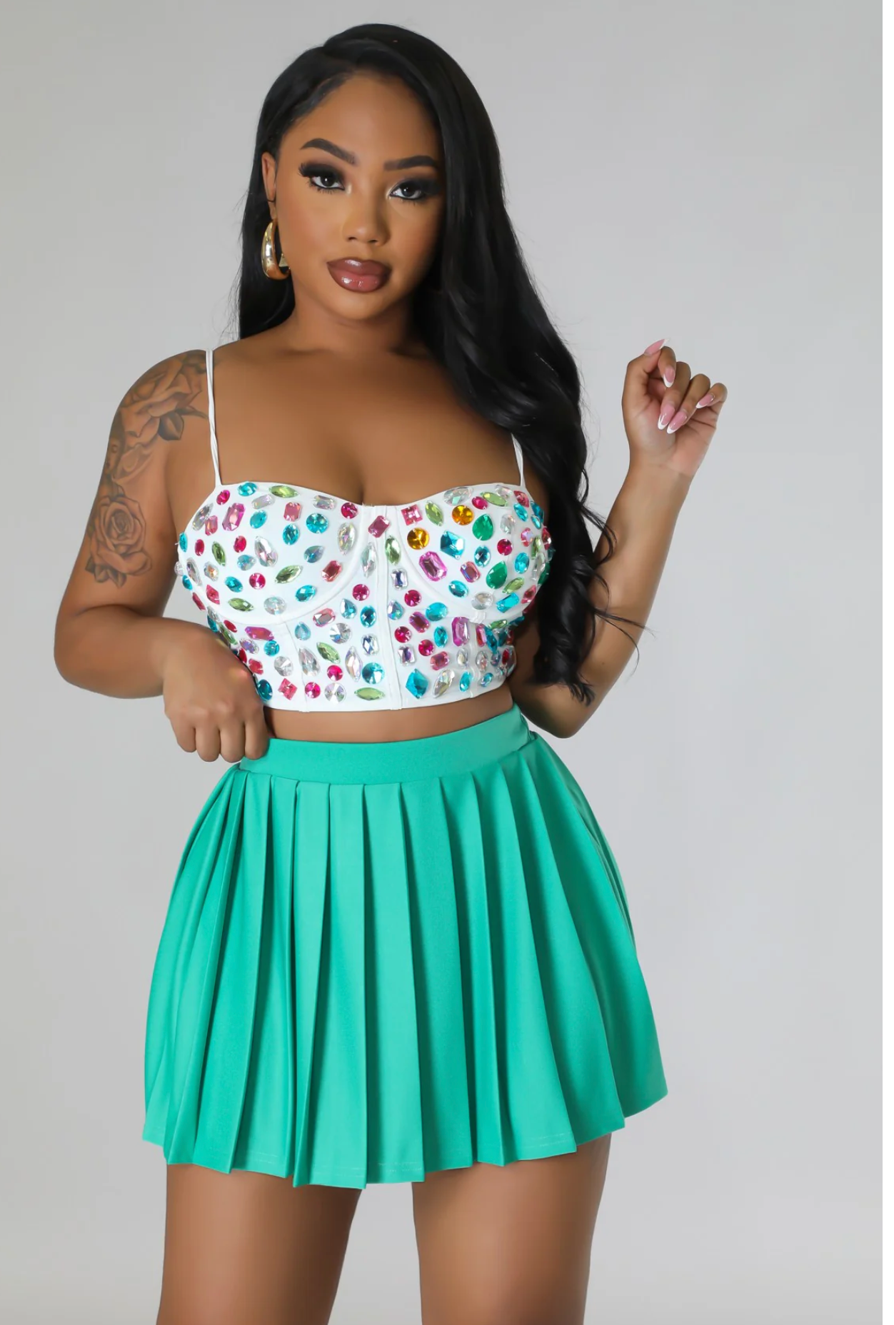 HERMIEN SKIRT - GREEN