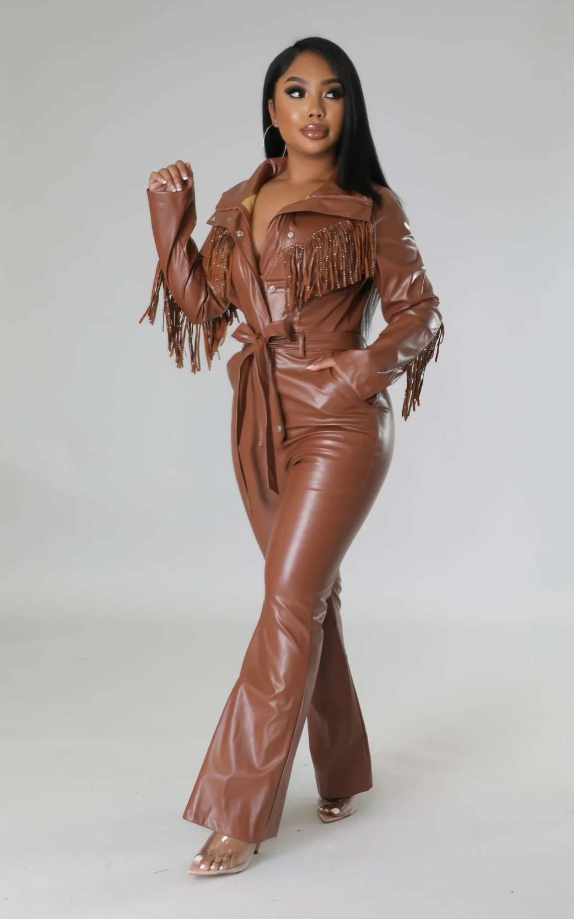 ELVIS BABE JUMPSUIT - BRICK