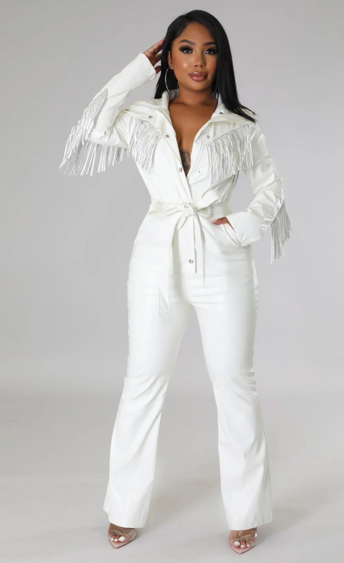 ELVIS BABE JUMPSUIT - IVORY