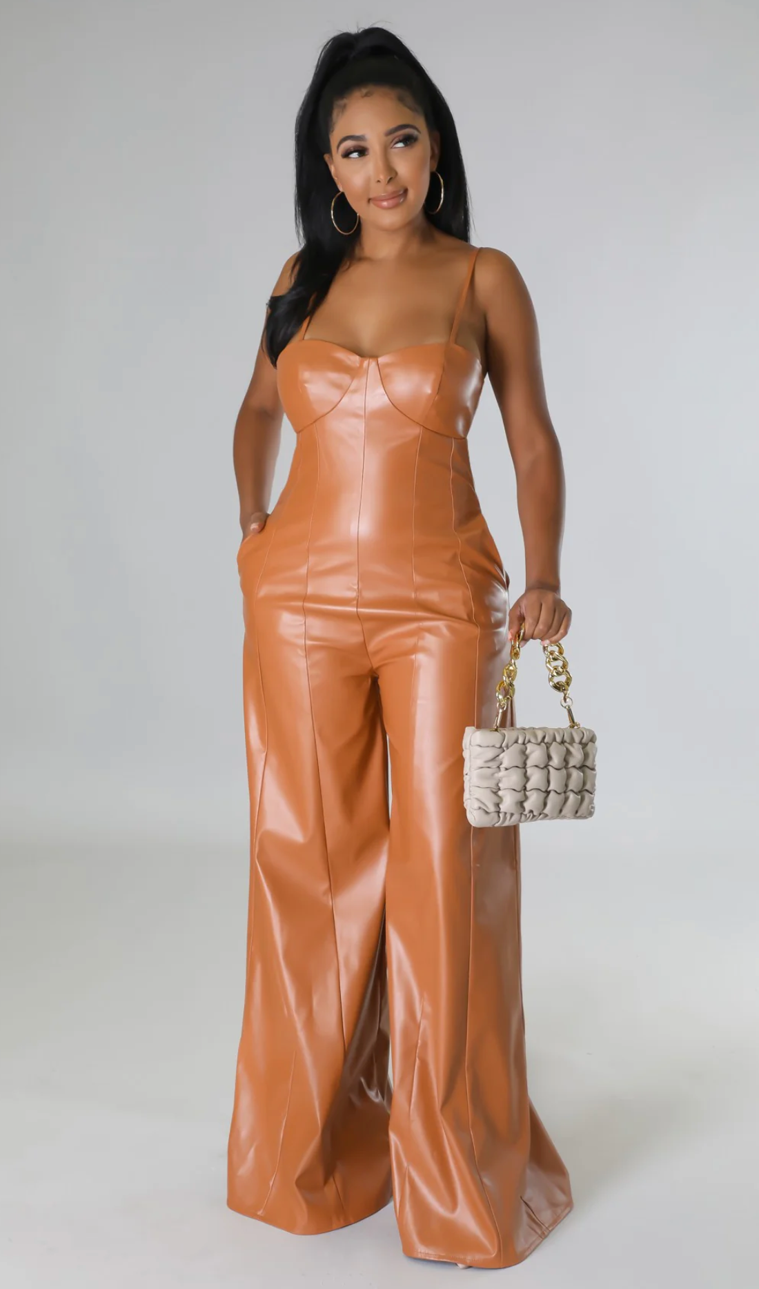 MISHELLE BABE JUMPSUIT - CARMEL