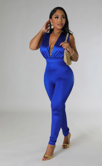 CAN'T HANDLE THIS JUMPSUIT - ROYAL BLUE