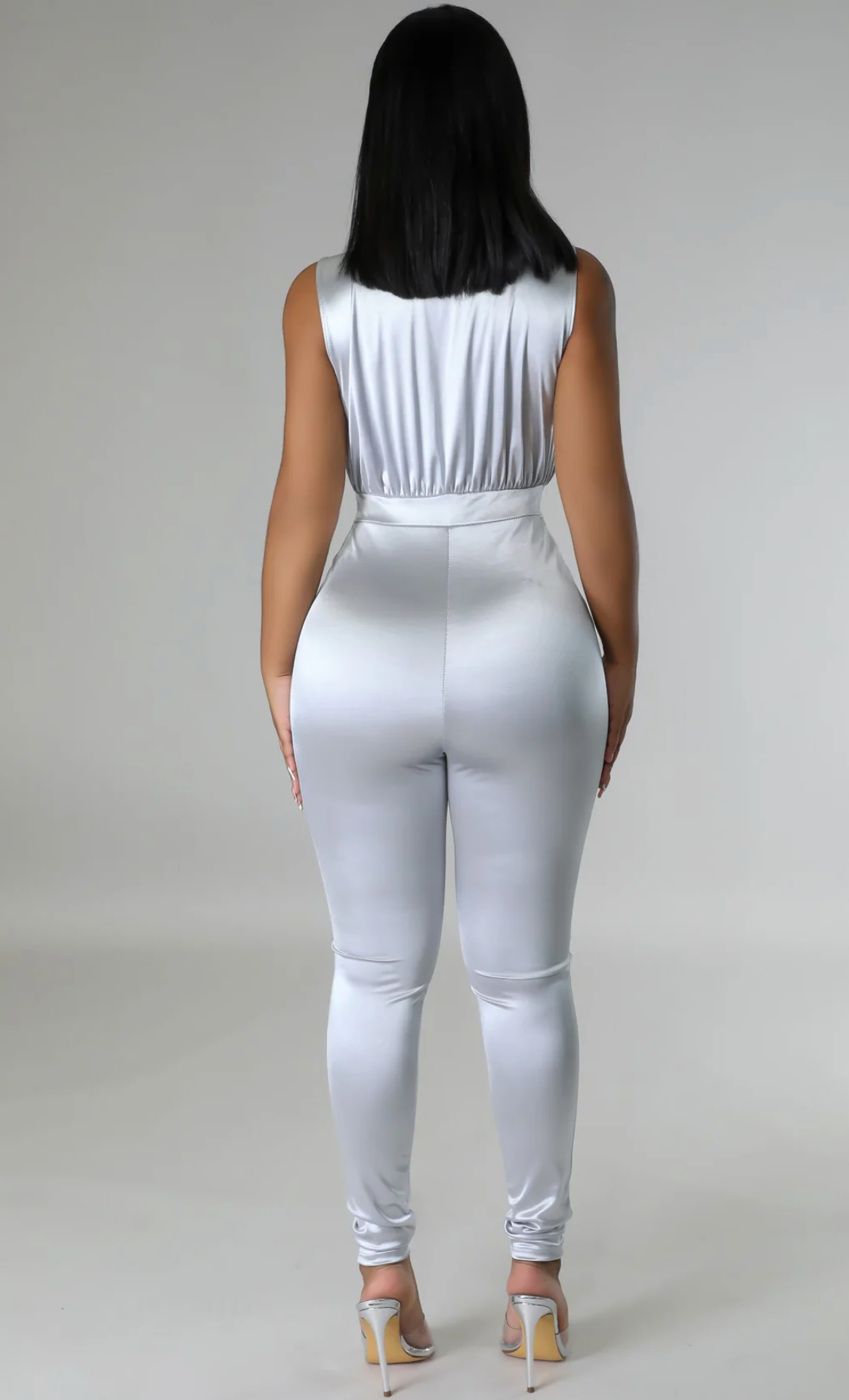 CAN'T HANDLE THIS JUMPSUIT - SILVER