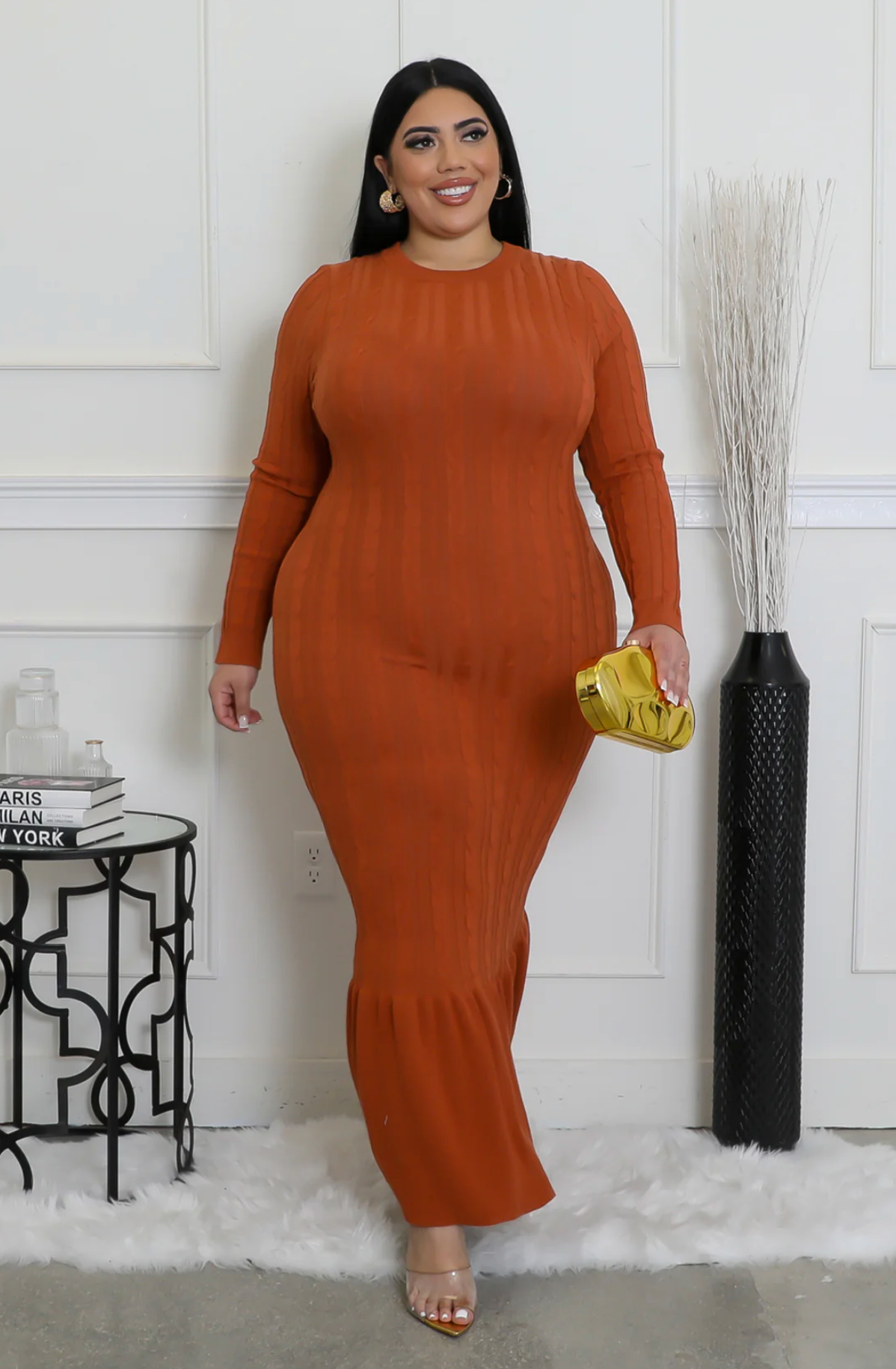 ALL FOR YOU DRESS - RUST