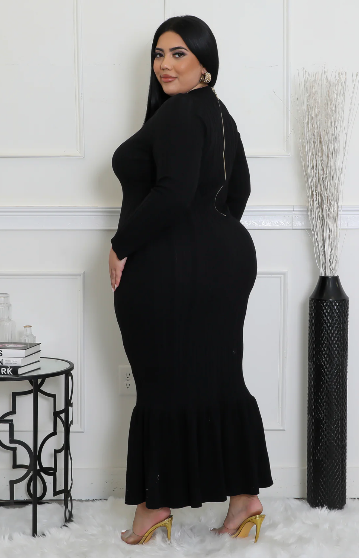 ALL FOR YOU DRESS PLUS - BLACK