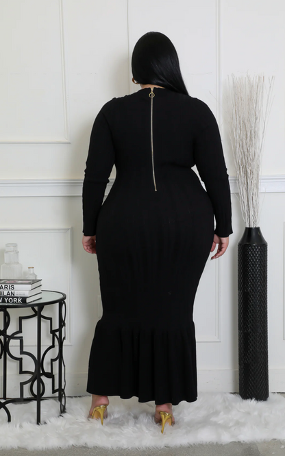 ALL FOR YOU DRESS PLUS - BLACK