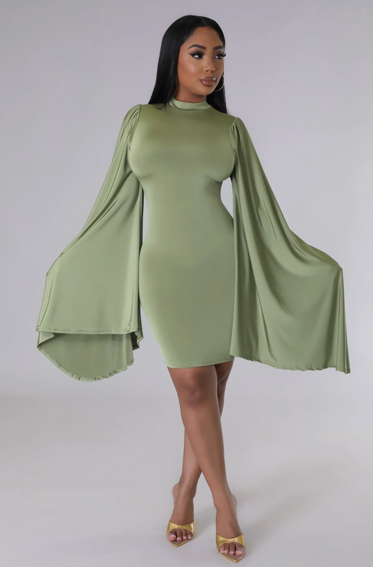FEELING SERENITY DRESS - WATER GRASS