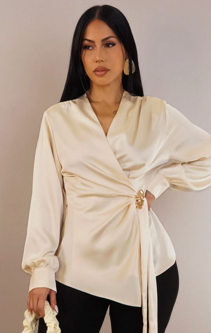 ALL OVER ME BLOUSE - CREAM