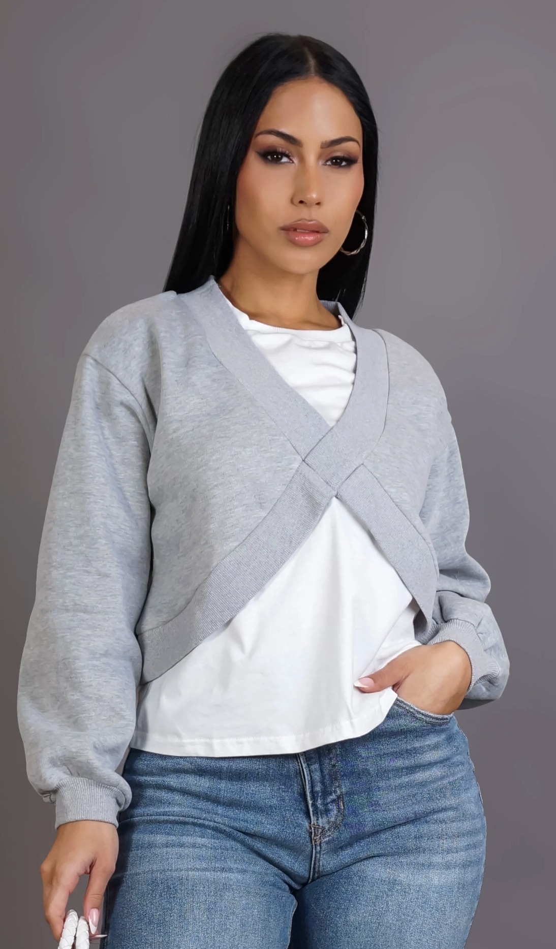 EASY DAYS SWEATER - GREY