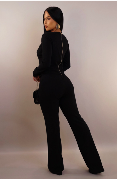 MY AURA PANT SET - BLACK