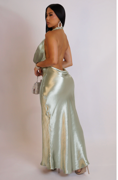 KEEP IT SEXY MAXI DRESS - SAGE