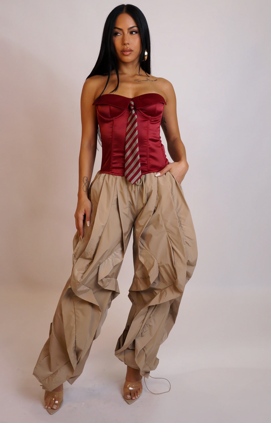 CIRCLING BACK JOGGER - TAUPE