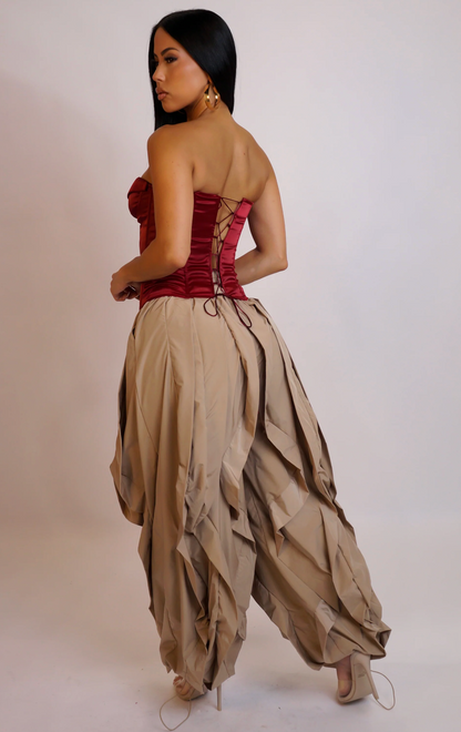 CIRCLING BACK JOGGER - TAUPE