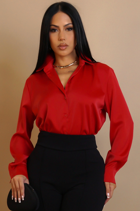 KEEP PLAYIN' BLOUSE - RED