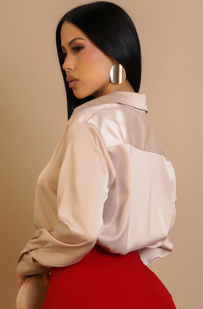 KEEP PLAYIN' BLOUSE - RED