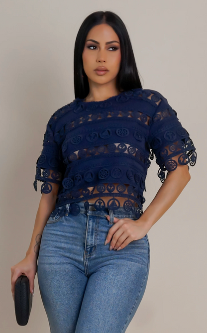 MADE FOR ME TOP - BLUE