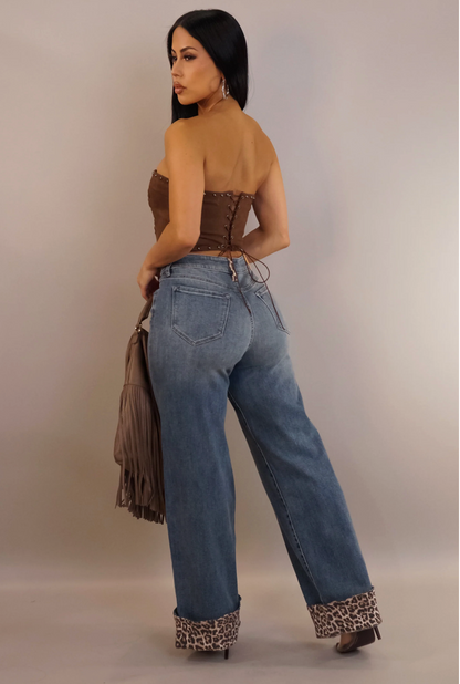 FIERCE PANTS - DENIM