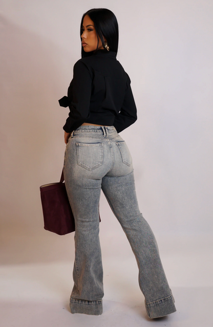 BYE GIRL PANTS - DENIM
